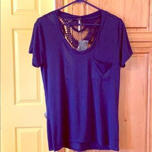 Navy blue T-shirt